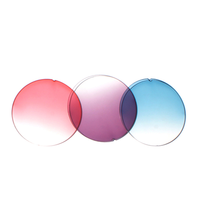 Granite Purple & Red Tin-Plated Lens, Flass Colored Glass Lens