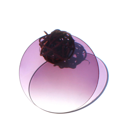 Granite Purple & Red Tin-Plated Lens, Flass Colored Glass Lens