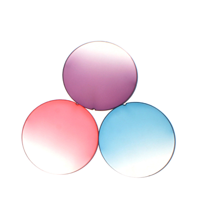 Granite Purple & Red Tin-Plated Lens, Flass Colored Glass Lens