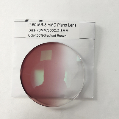 China-Made High-Quality Optical Eyeglass Lenses: Tinted Gradient Brown & Solid Color Sunglass Lenses