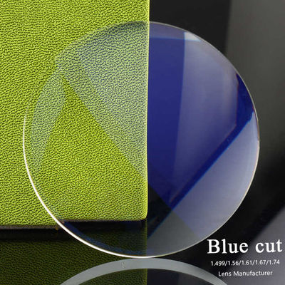 High Quality 1.49 1.56 1.67 Blue Cut Optical Lens Ophthalmic Lenses Hmc With Good Price