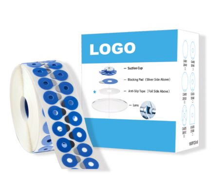 Customizable Packaging High-Quality Lens Polishing Stickers, Adhesive Edge Pads, Lens Blocking Pads